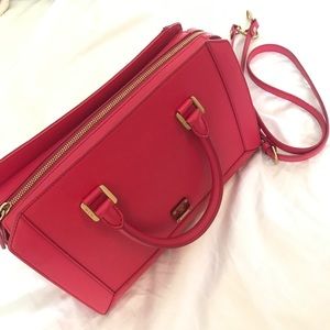 Authentic MCM leather bag in pink